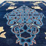 Tapis chinois, Pékin, bleu royal