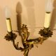 Louis XV Style wall light in gilded bronze from the 20th century decorated with acanthus leaves.