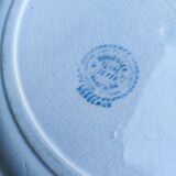 Ancien plat rond en Terre de fer, HB&Cie Bordeaux