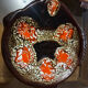 6 vintage fish plates signed Marius Giuge - Vallauris