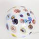 Vintage glass globe table lamp in millefiori style, 1990s.