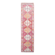 Rare Couloir Vintage Anatolie | Tapis de couloir tons rose et saumon, 90x370 cm