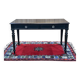 Bureau plat Napoléon III, fin XIXème, en bois noirci.