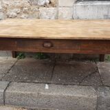 Table basse table de ferme brute