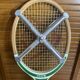 Vintage dunlop club wooden tennis racket + zéphyr protection
