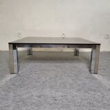 Coffee table 70s smoked glass