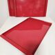 Vintage Italian Red Metal Trays / Mid-Century Modern Decorative Servin