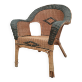 Fauteuil en rotin ancien