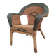 Antique rattan armchair