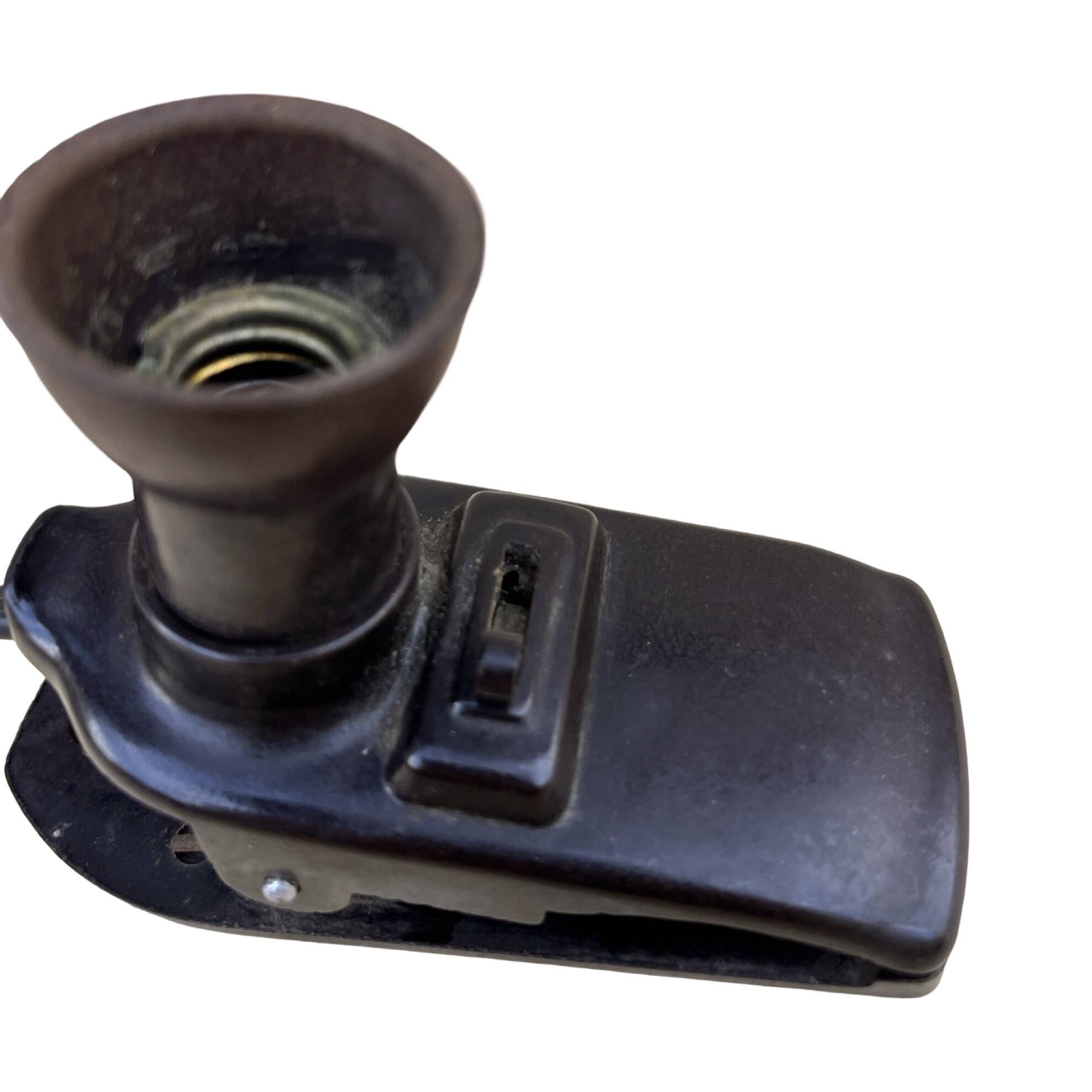Lampe de nuit à pince en bakélite, Allemagne, années 1930.