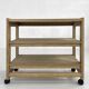 Oak Serving Trolley Attributed to Guillerme and Chambron for Votre Maison, 1960s