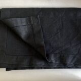 Nappe en toile de lin noire Le Bon Marché