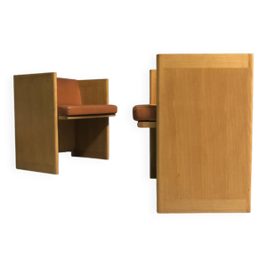 paire de fauteuils cubiques - italiens