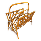 Bamboo rattan wicker magazine holder