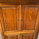 Armoire meuble tv bonnetière en merisier massif 80s