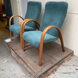 Pair of Baumann armchairs