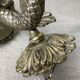 Art Deco style fish wall light in silver metal