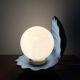 Vintage lamp bead shell ceramic