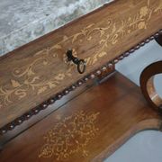 French trumeau / side table 1830s / inlay wood / mirror