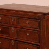 English oak chest of drawers, early 18th century