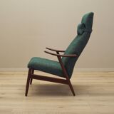Green melange armchair, Danish design, 1970s, production: Denmark