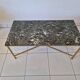 Marble and brass coffee table