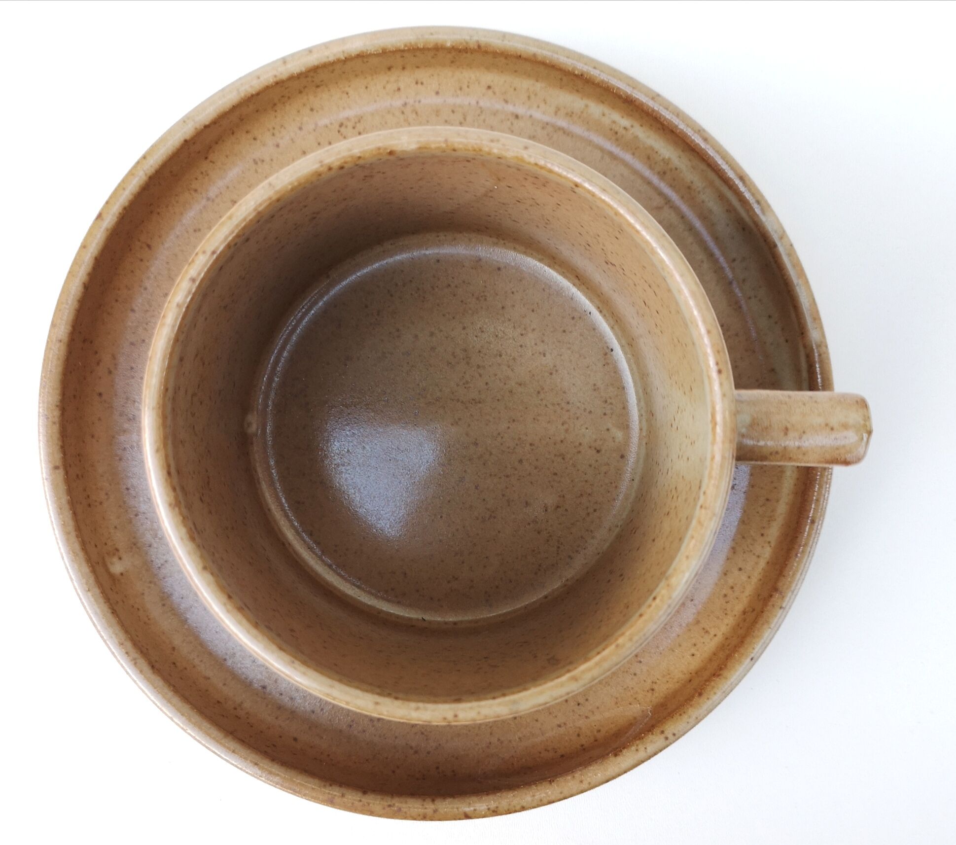 Set lunch in sandstone - Large cups