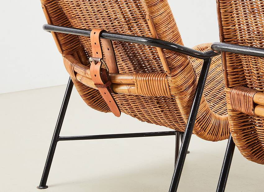 Dirk van Sliedregt Pair of Lounge Chairs for Gebr. Jonkers 1952