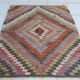 Vintage Turkish kilim, handwoven, 100x120 cm.