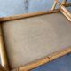 Desserte table roulante rotin vintage