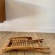 folding wooden stool bamboo style early 20th century