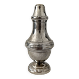 Vintage silver plated metal salt or pepper shaker