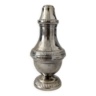 Vintage silver metal salt or pepper shaker