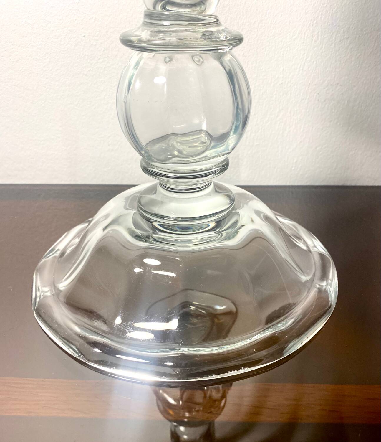 Giant crystal vase legras et cie