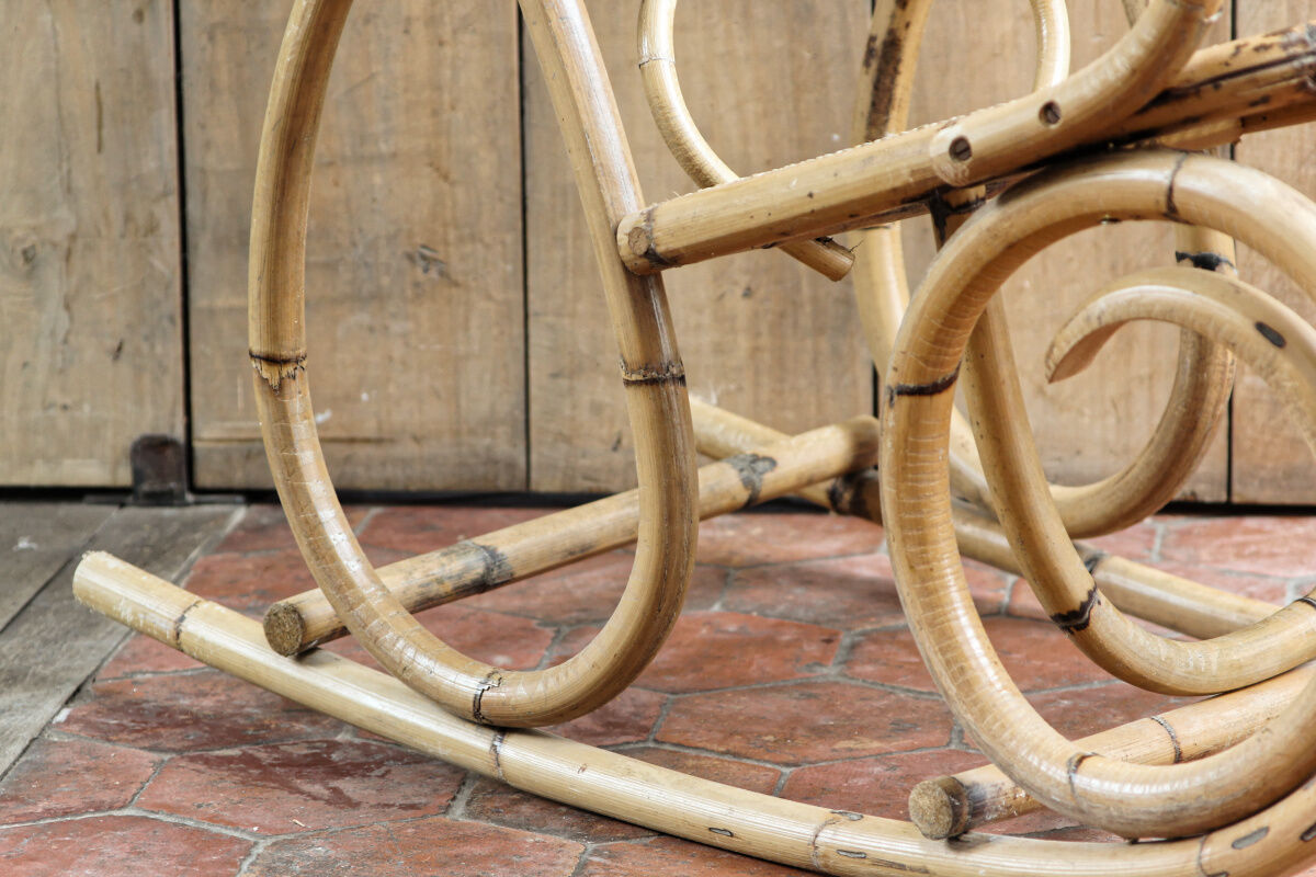 Bamboo rocking chair