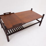 Mid Century Modern Coffee Table with Removable Tray