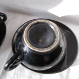 Set vintage saucer cups