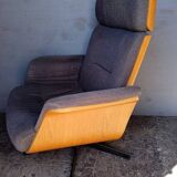 1970 style rotating designer armchair