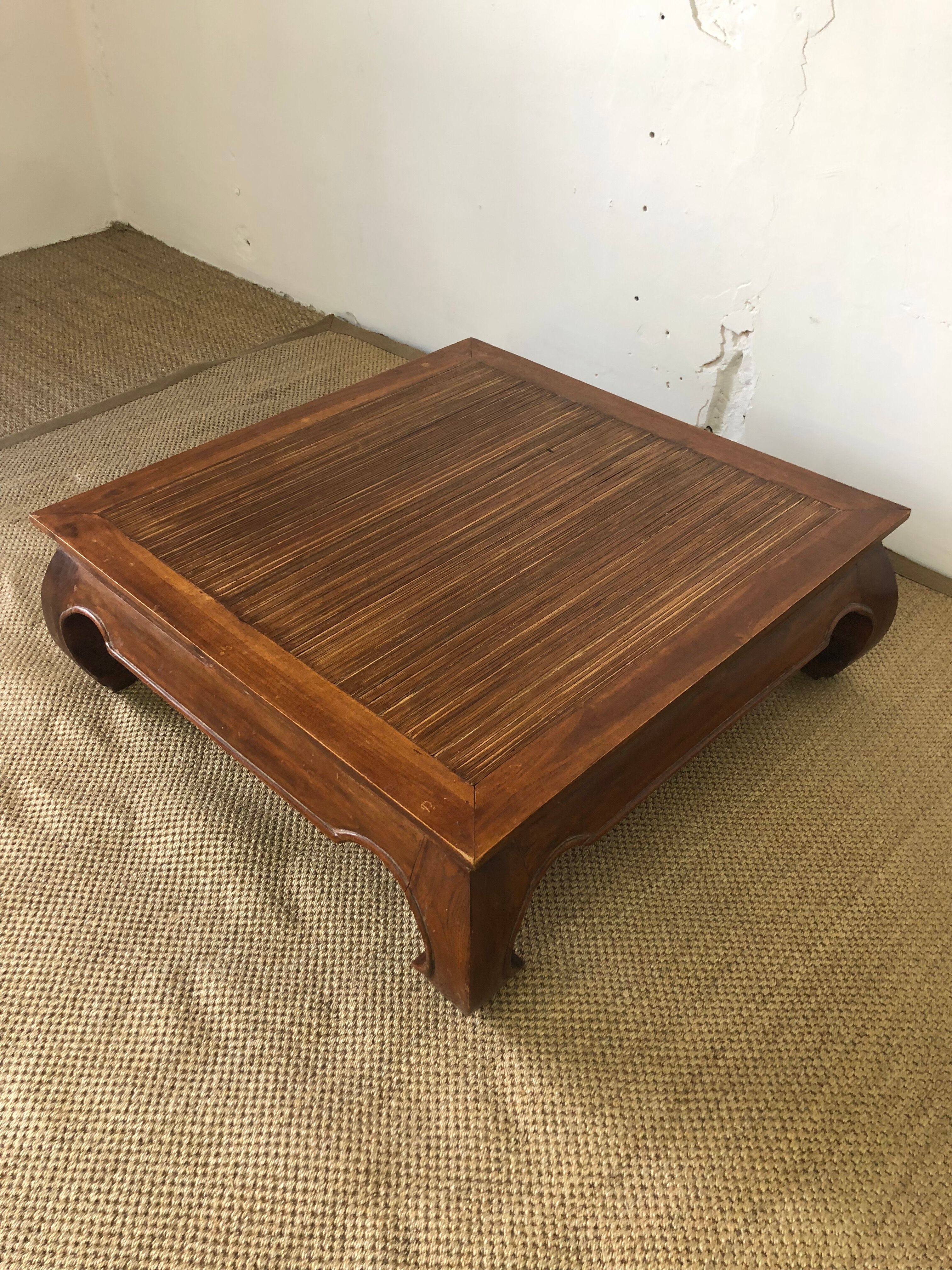 Wooden coffee table