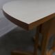 Rare set of 6 Baumann tables 1990, 80x120 and half moon 120cm