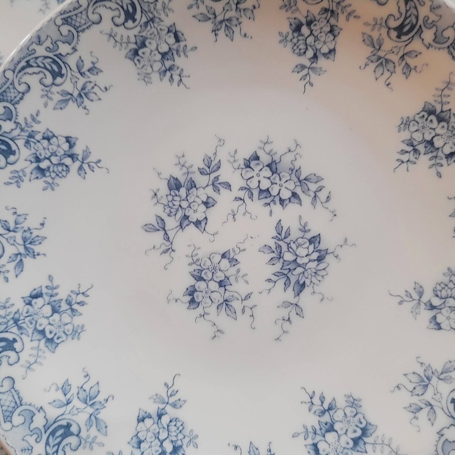 Rivanel blue opaline dessert plates – 1960s