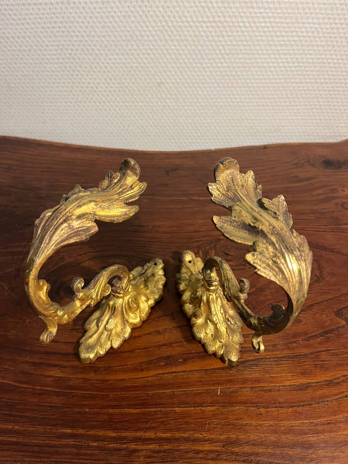 Bronze curtain tieback hook