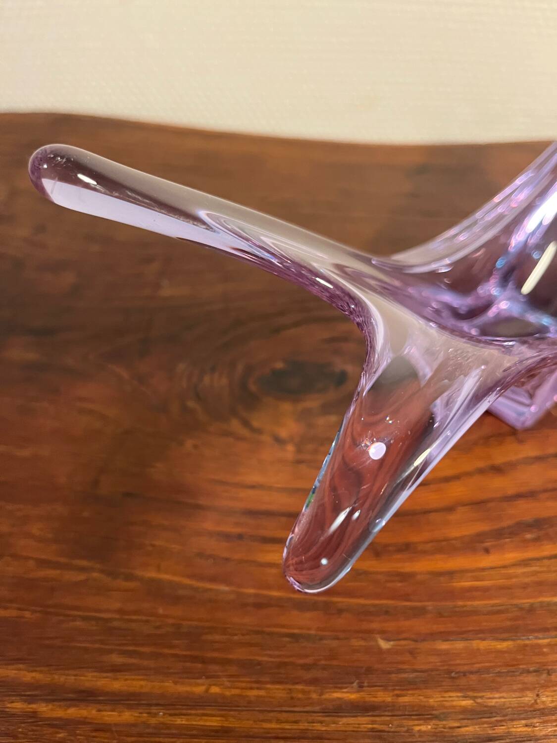 Vide poche vintage 1970 murano bouche soufflée bol alexandrite violet
