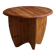 Modern round Danish coffee table in solid pine, Rainer Daumiller style, 1970.