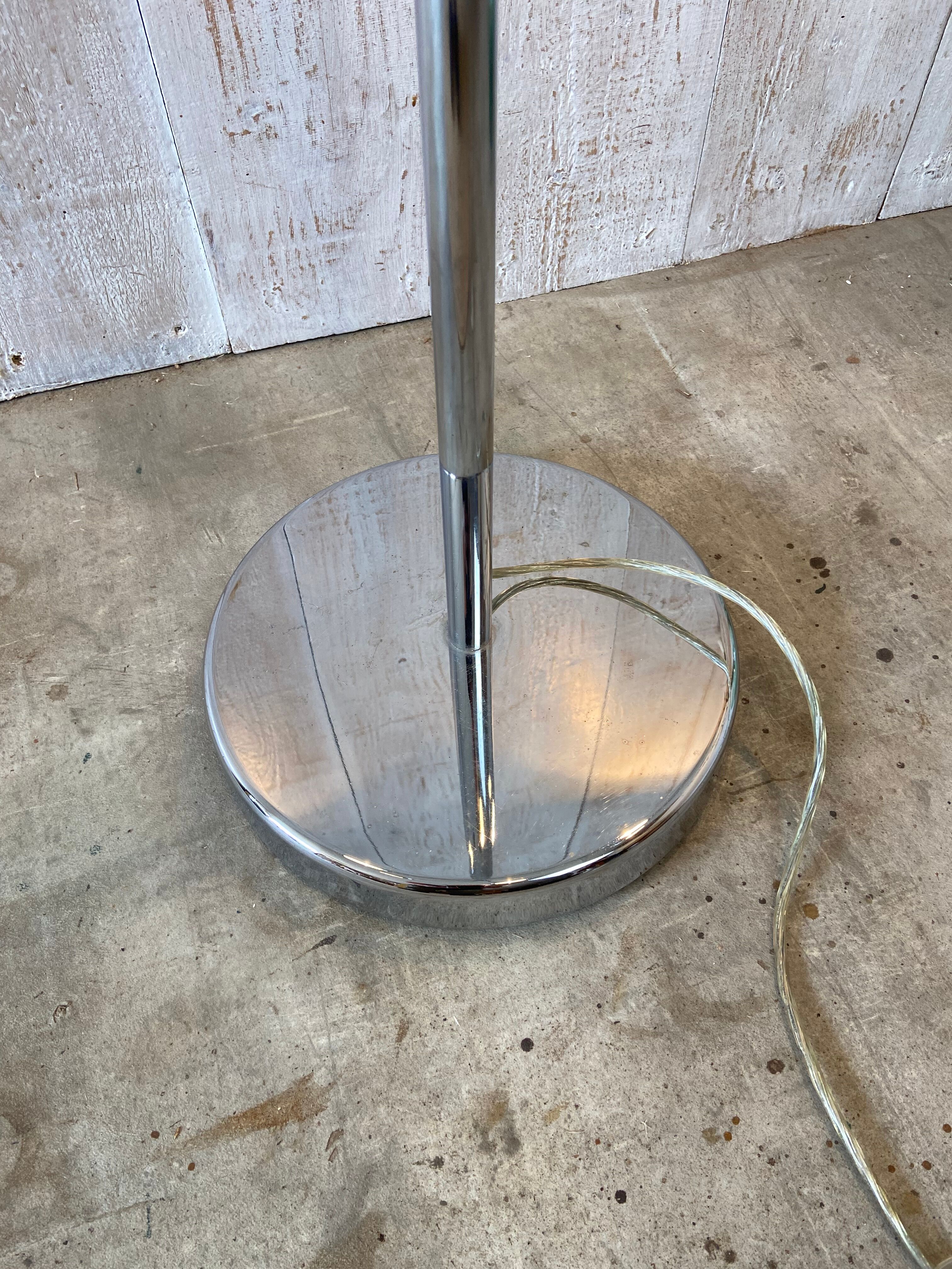 Vintage chrome floor lamp