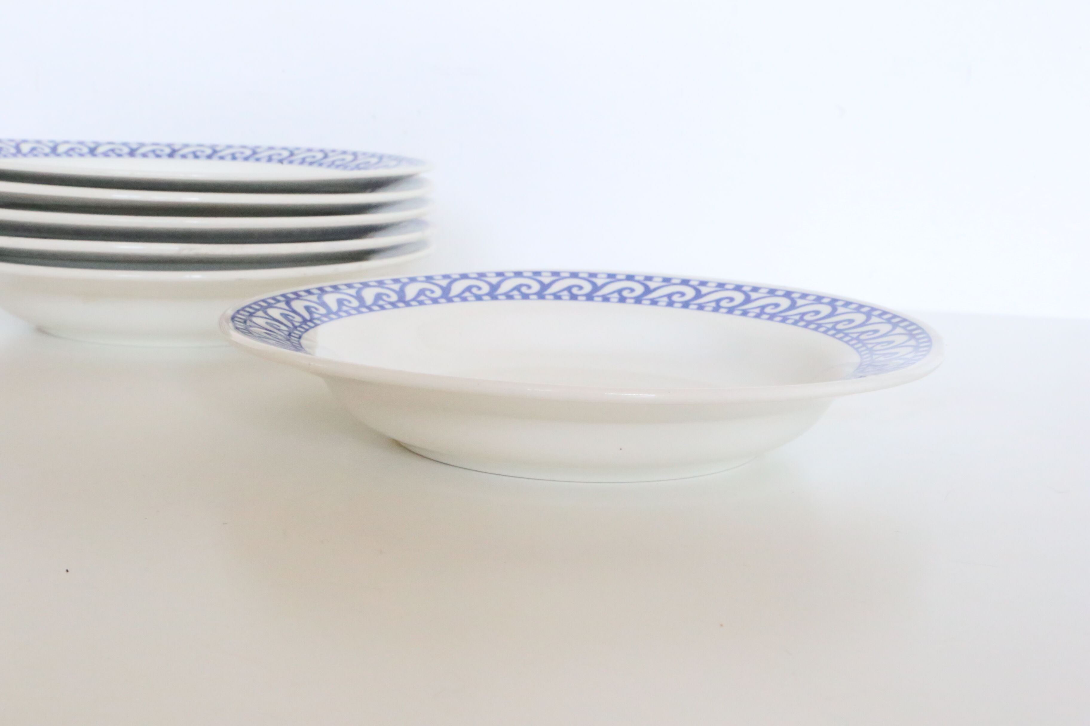 Set of 6 signed plates