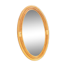 Miroir portrait en rotin ovale