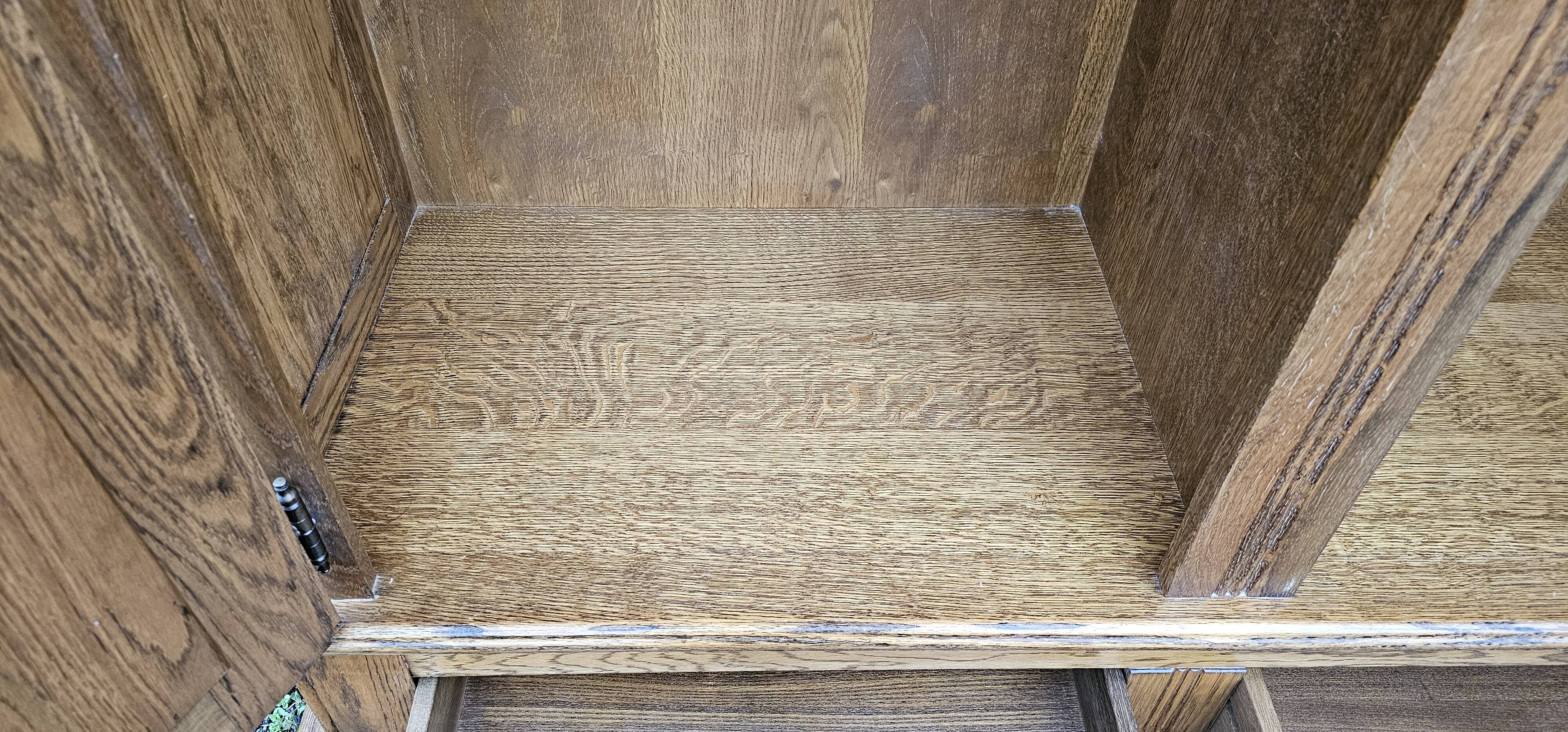 Oak wardrobe - wardrobe