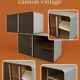 Vintage modular aluminum wall unit — 60s-70s