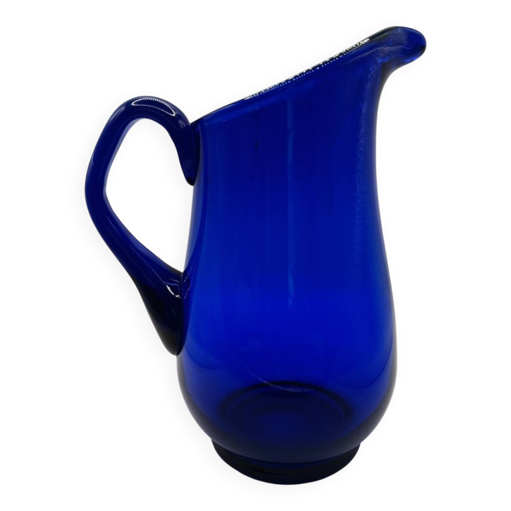 Holmegaard - Pichet / vase en verre Bleu de Bristol de Per Lutken